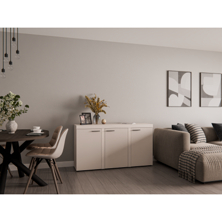 Komoda Ramon 3-drzwiowa Beż Piaskowy 149 cm